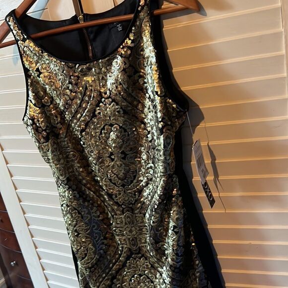 XOXO Gold sequin body con dress new with tags - Picture 6 of 7